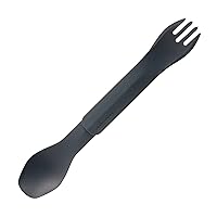 ﻿GoBites Duo and Bio Duo Travel Silverware, Full Size Portable Fork & Spoon, Reusable Utensil Set, PC and BPA-free, Food-Safe Nylon or Plant-Based Resin, ﻿Extended - 9.1” X 1.6”