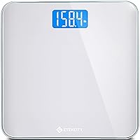 Etekcity Scale for Body Weight, Digital Bathroom Weighing Machine for People, Large and Easy-to-Read Backlight Display, Accurate with High Precision Measurements, Durable Tempered Glass, 400 lbs