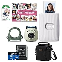 Fujifilm Instax Pal Digital Camera and Mini Link 2 Smartphone Printer Bundle with Lexar 32GB Micro SD Memory Card with SD Adapter and Slinger Multi-Device Shoulder Bag