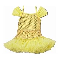 Yellow Sequin Princess Dress Girl's
