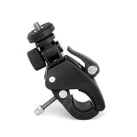 GRIFITI Nootle Quick Release Pipe Clamp 1/4 20 Thread Camera & Nootle Mount for Tripod Music Microphone Pole Stands Any Pipe Bar 1.5 in Handlebar Motorcycles Bike Mount Threaded Ball Bracket Clamps