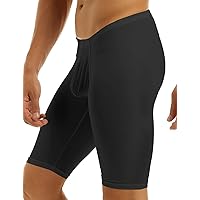 FEESHOW Men's Workout Gym Sports Fitness Running Tights Shorts Pants