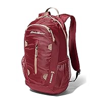 Eddie Bauer Stowaway Packable Backpack-Made from Ripstop Polyester, Maroon, 20L