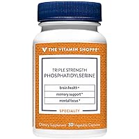 The Vitamin Shoppe Triple Strength Phosphatidylserine for Brain, Memory & Focus Support, Once Daily - (30 Vegetable Capsules)