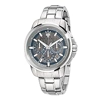Maserati Men's R8873621006 Successo Analog Display Analog Quartz Silver Watch