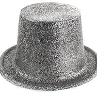 Homeford Party Top Hat with Glitter, 10-inch