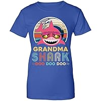 Women's Retro Vintage Grandma Shark Doo Doo Doo Shirt Ladies' Short Sleeve Tee