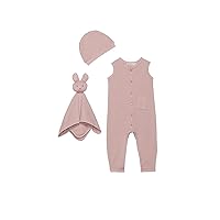 Barefoot Dreams baby-girls Cozychic® Malibu Collection Baby Waffle Onesie Set (Infant) Baby and Toddler Sleepers