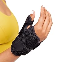 BraceAbility Trigger Thumb Splint - Jammed, Sprained or Broken CMC Joint and Wrist Spica Support Brace for Tendonitis Treatment, Arthritis Pain Relief, Carpal Tunnel Stabilizer for Right or Left Hand
