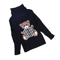 Boys Cartoon Turtle Neck Knitted Christmas Pullover Sweater