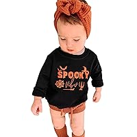 Boys Size 6 Sweaters Toddler Boys Girls Halloween Long Sleeve Letter Printing Pullover T Shirt Boys Full Outfits