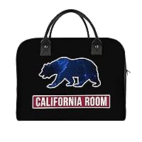California Bear Travel Tote Bag Large Capacity Laptop Bags Beach Handbag Lightweight Crossbody Shoulder Bags for Office