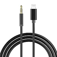 Aux Cord for iPhone Car Adapter,3.3Ft [Apple MFi Certified] Lightning to 3.5mm Aux Audio Cable Compatible with iPhone14/13/12/11/XS/XR/X 8 7 6/iPad/iPod to Car/Home Stereo,Speaker,Headphone All iOS