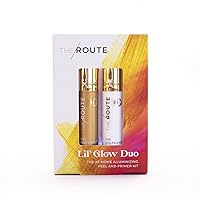 LIL’ GLOW DUO The At-Home Illuminizing Peel and Primer Kit: Includes The Party Peel Golden Illuminizing Peel and The Girlfriend Skin-Loving Glow Primer (0.27 Fl Oz)