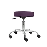 EARTHLITE Pneumatic Massage Salon Drafting Stool - No Leaking (vs. Hydraulic), Adjustable, Rolling, CFC-Free / Medical Spa Facial Chair