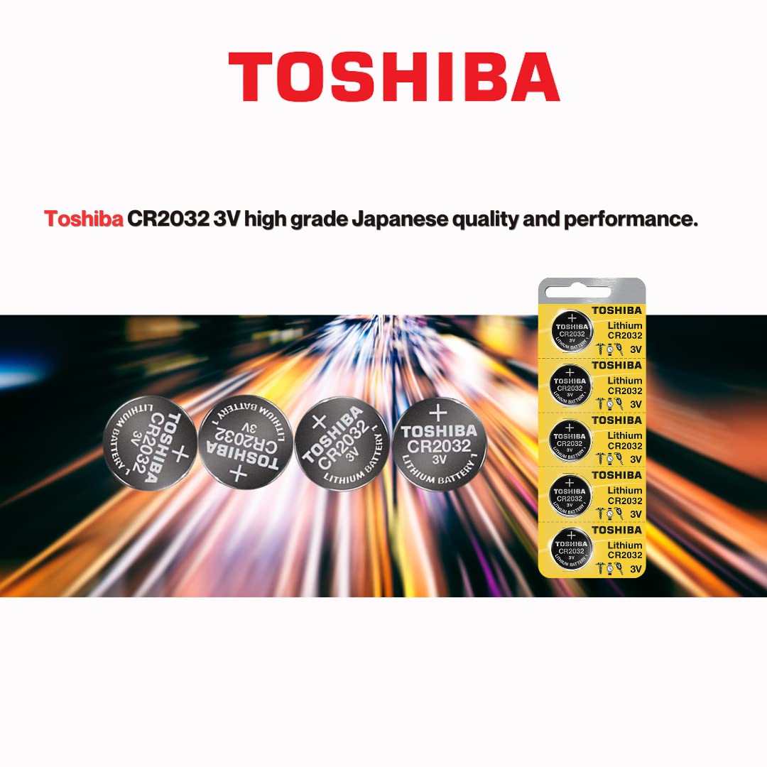 Toshiba CR2032 3 Volt Lithium Coin Battery (500 Batteries)