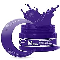 Purple Resin Pigment Paste, 1.8oz/50g Resin Color Pigment Dye Opaque Epoxy Resin Tint Higher Concentrated Colorant for Resin Crafts Coloring, Tumbler, Paint, Jewelry, 3D Flower Resin Coasters