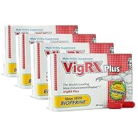 VigRX Plus Male Virility Herbal Dietary Supplement Pill - 60 Tablets (4 Box)