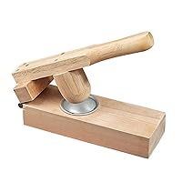 Practical Wood Mochi Maker Convenient Kitchen Embosser Tool Practical Thick Wood Dough Press For Traditional Snacks Clean And Easy To Maintain Kitchen Tool