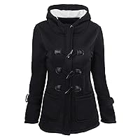 Womens Winter Coats Warm Sherpa Lined Parkas Jacket Thickened Windproof Outerwear With Fur Hood Plus Size Puffer Down