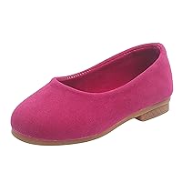 Summer And Autumn Fashion Girls Casual Shoes Solid Color Simple Flat Lightweight Girl Boots Size 1