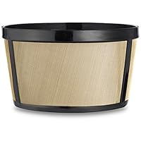 CAFÉ BREW COLLECTION 4 Cup Gold Permanent Coffee Filter, Golden Stainless Steel