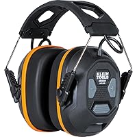Klein Tools AESEM1 Hearing Protection Safety Earmuffs with Bluetooth Technology, NRR 20dB, 70-Hour Runtime