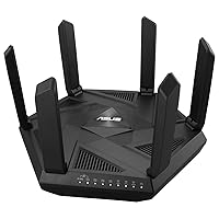 ASUS RT-AXE7800 Tri-band WiFi 6E Extendable Router, 6GHz Band, 2.5G Port, Subscription-free Network Security, Instant Guard, Advanced Parental Control, Built-in VPN, AiMesh Compatible, Smart Home, SMB