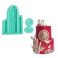 Bamboo Cake Border Silicone Moulds DIY Cupcake Fondant Mold Cake Decorating Tools Candy Chocolate Gumpaste Moulds Silicon Mold For Hot Chocolate