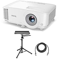 BenQ MS560 4000 Lumens SVGA DLP Projector Bundle with Laptop Stand and Accessory Tray, HDMI 2.0 Cable