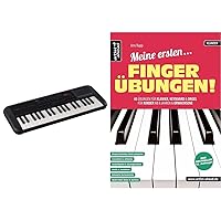 YAMAHA PSS-A50 Keyboard, Black - Portable Mini Keyboard with Great Sound and Great Effects & My First Finger Exercises! 45 Exercises for Piano, Keyboard & Organ