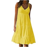 Vintage Dresses for Women Casual Sleeveless Beach Sexy Cocktail Dresses Hawaiian Ruched Retro Swing Dress Apparel