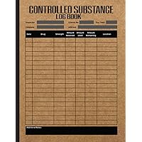 Controlled Substance Log Book: Document Each Patients Medication Usage And Log Any Irregularities