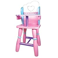 Lissi Wooden Baby Doll High Chair, Multicolor