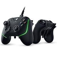Razer Wolverine V2 Chroma Wired Gaming Controller for Xbox Series X|S, Xbox One, PC: RGB Lighting - Remappable Buttons & Triggers - Mecha-Tactile Action Buttons & D-Pad - Trigger Stop-Switches - Black (Renewed)
