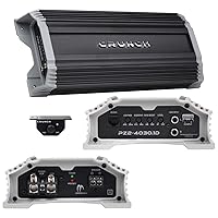 Crunch PZ2-4030.1D POWERZONE 4000 Watt Mono Amplifier, Car Audio Amplifier, 1 Ohm Stable, Bass Remote Included