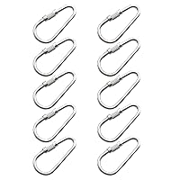 10-Piece Bird Toy Parts Stainless Steel Hooks for Parrot Feeder Toy Small Tunnel Hammock Nest Bird Toy Hooks Stainless Steel