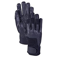 CX-62-S Flame Resistant Leather Composite Mechanic's Glove, Small, black