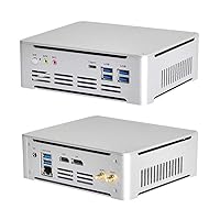 PARTAKER Mini PC, Desktop Computer, Core I7 8750H, DP, HD-MI, 6 x USB3.0, Type-C, LAN, Smart Fan, NO RAM, NO Storage, NO System