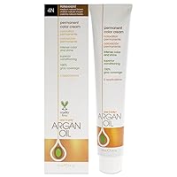 One n Only Argan Oil Permanent Color Cream - 4N Medium Natural Brown Hair Color Unisex 3 oz