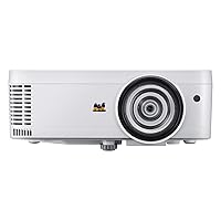 ViewSonic PS600W 3700 Lumens WXGA HDMI Networkable Short Throw Projector for Home and Office 4.5