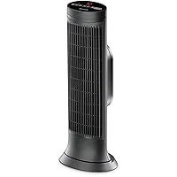 Honeywell Digital Ceramic Tower Heater, 1500 Watt, Black – Oscillating Ceramic Heater – Space Heater with Two Heat Settings