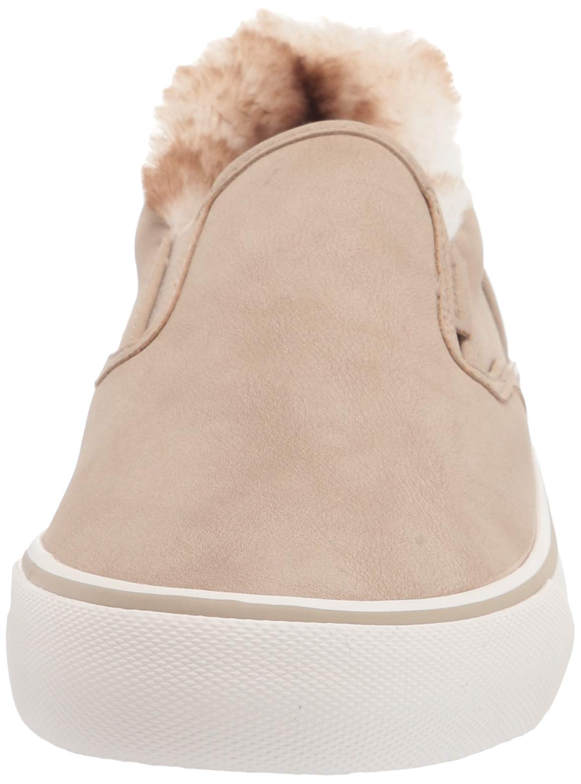 Lugz womens Clipper Lx Fur Classic Slip-on Fashion Sneaker, Fawn/Cream/Off White, 9 US
