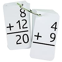 Star Right Education Addition Flash Cards, 0-12 (All Facts, 169 Cards) with 2 Rings - Addition Flashcards