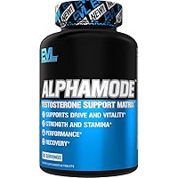 Evlution Nutrition Alphamode - Support Matrix for Men - Performance + Recovery Supplement Strength + Stamina Support - Vitamin D3 & B6, Ashwagandha Root & Horny Goat Weed Extract - 30 Servings