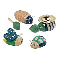 Folklore Bug Quartet 4-Piece Musical Wooden Toy Set for Toddlers