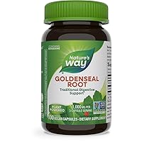 Nature's Way Goldenseal Root, Traditional Digestive Support*, Contains Berberine, Non-GMO Project Verified, Vegan, 100 Capsules (Packaging May Vary)