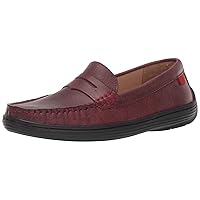 Marc Joseph New York Unisex-Child Leather Boys/Girls Casual Comfort Slip on Moccasin Loafer Shoes Driving Style