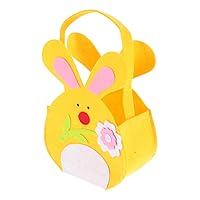 BESTOYARD Rabbit Candy Bag Bulk Gift Bags Bulk Tote Bags Spring Fling Decorations Handbag Storage Organizer Woven Basket Choc Bunny Gift Package Pouch Bucket Kid Cloth Decorate Portable