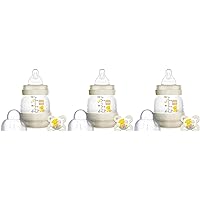 Newborn Easy Start Anti-Colic 4.5-Ounce Bottle with Pacifier Set, Teddy Bear, 0-2 Months, 3 Pack